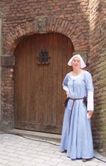 Ik in mijn 15e eeuwse outfit