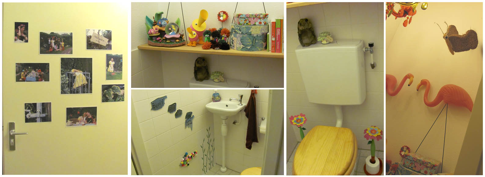 toilet collage