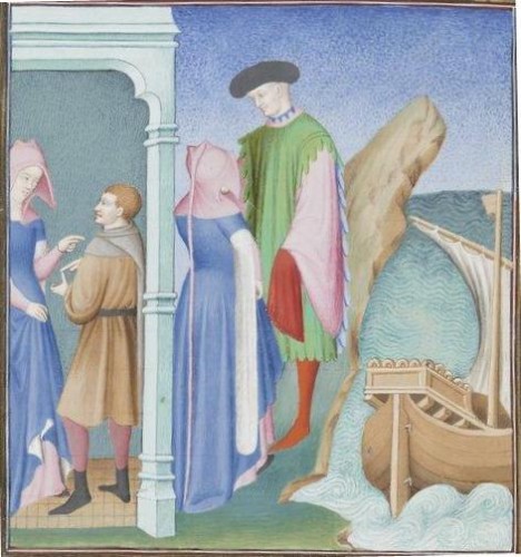 Publius Terencius Afer, Comoediae [comédies de Térence] ca. 1411; Bibliothèque de l'Arsenal, Ms-664 réserve, 219v