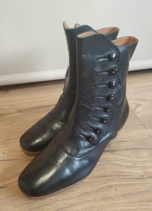 Kant stof zwarte 5 cm DAME-115 Victoriaanse enkellaarzen vintage