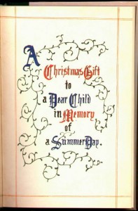 Frontpage of Alice's Adventures Under Ground