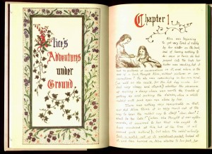 Opening page of Alice's Adventures Under Ground