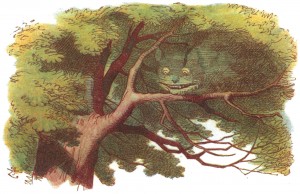 Disappearing Cheshire Cat, colored