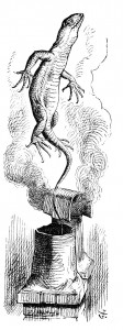 Bill the Lizard rocketing out of the chimney - Chapter 4