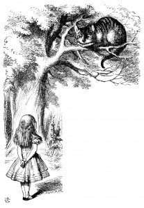 Cheshire-Cat grinning at Alice - Chapter 6