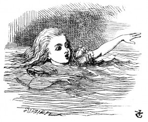 Alice swimming in the pool of tears - Chapter 2