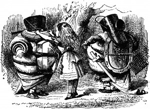 Alice dressing Tweedledum and Tweedledee - Chapter 4