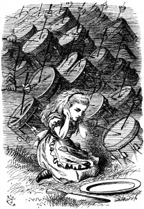 Alice putting her hands over her ears - Chapter 7
