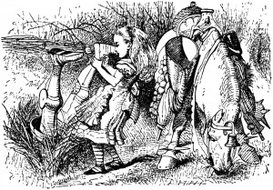 Alice dragging the White Knight out of a ditch - Chapter 8