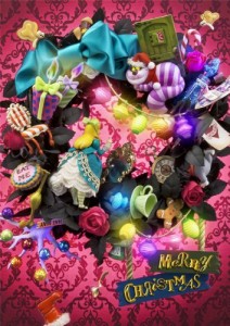 Disney-ALICE-in-Wreath-Of-Wonderland-3D-Lenticular-Greeting-Card-Christmas-3D-Postcard-0