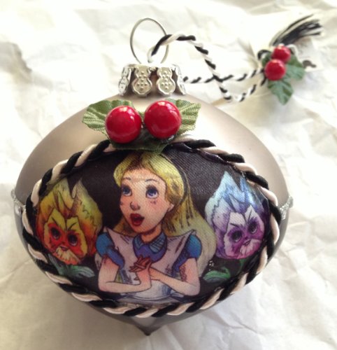 Disney Park Alice in Wonderland Glass Ornament -   shop