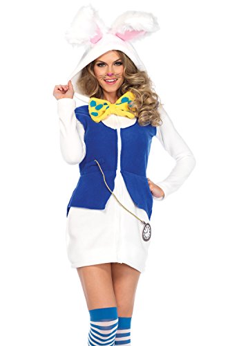 Leg Avenue Women's White Rabbit Cozy