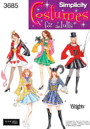 Simplicity Patterns US8769H5 Costumes 6-8-10-12-14 H5 