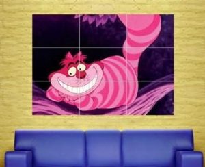 Cheshire Cat print on canvas