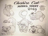 Cheshire Cat model sheet