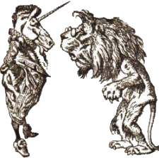 Illustration of the Lion and the Unicorn