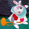 Disney's White Rabbit in herald outfit