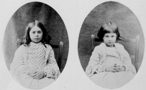 Alice with her sister Lorina