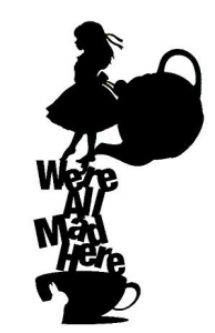 Alice in Wonderland vinyl sticker