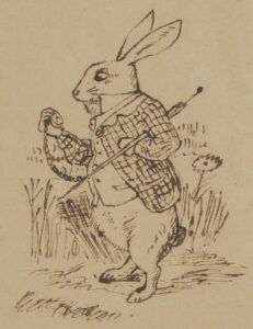 Draft of the White Rabbit by Tenniel